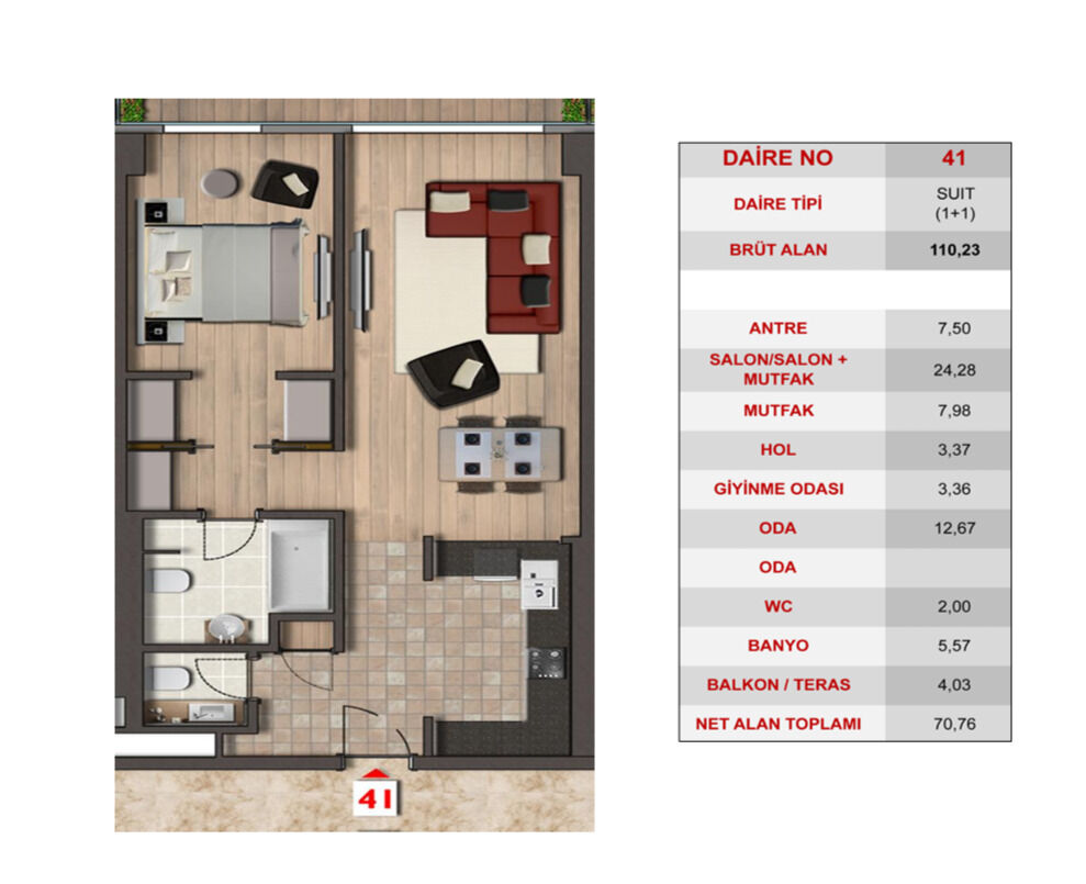 Квартира в Стамбуле, Турция, 109 м² - фото 6