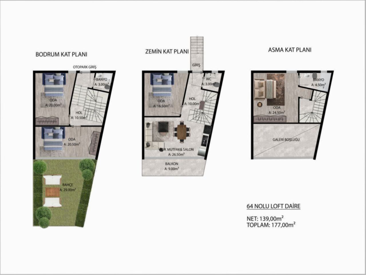 Квартира в Анталии, Турция, 42 м² - фото 7