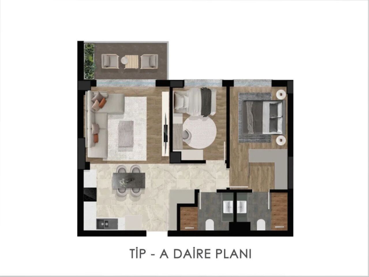 Квартира в Анталии, Турция, 103 м² - фото 7