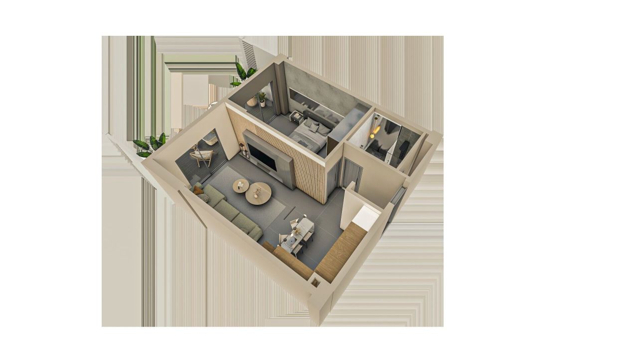 Квартира в Анталии, Турция, 52 м² - фото 7