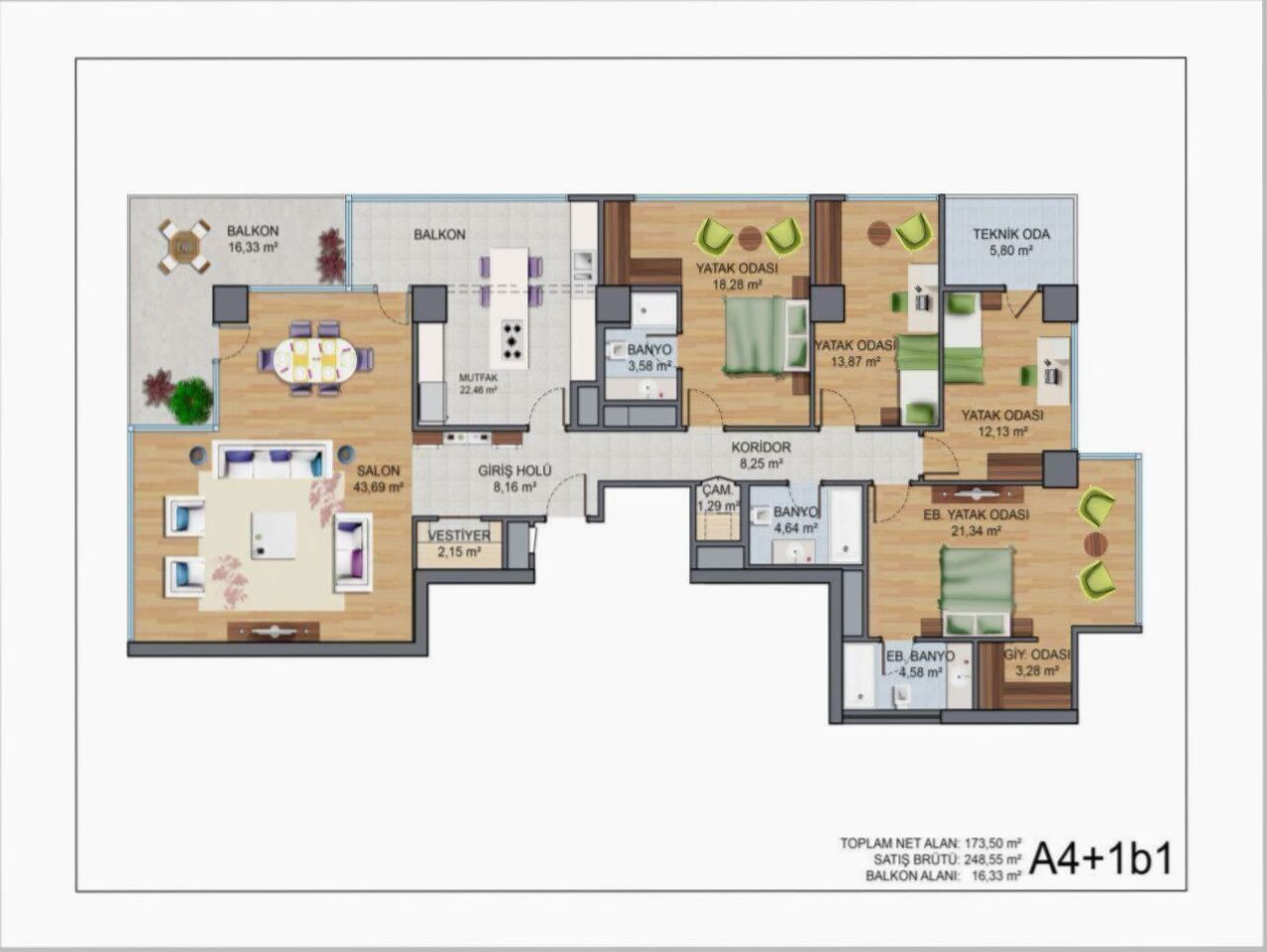 Квартира в Стамбуле, Турция, 266 м² - фото 8