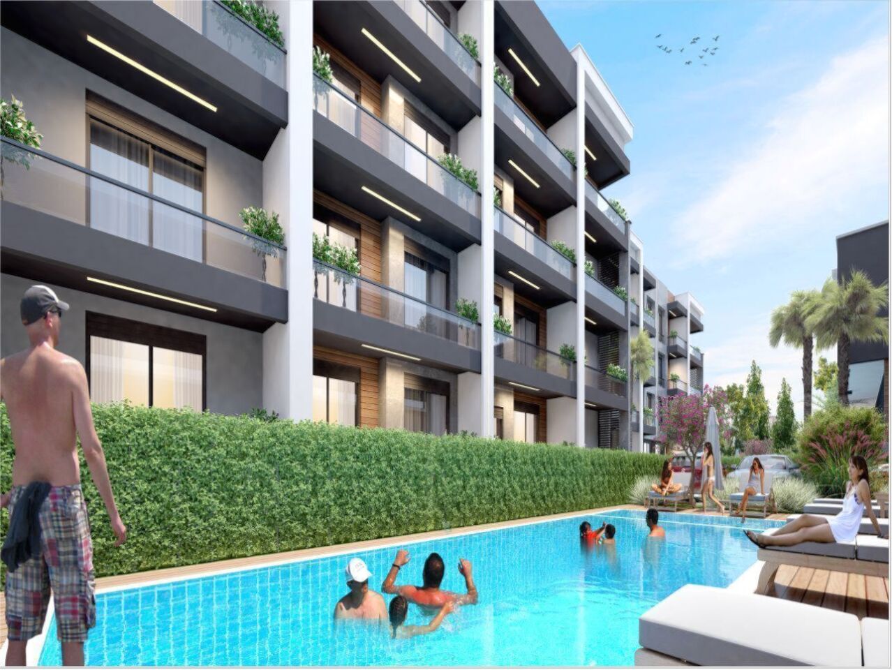 Квартира в Анталии, Турция, 55 м² - фото 9