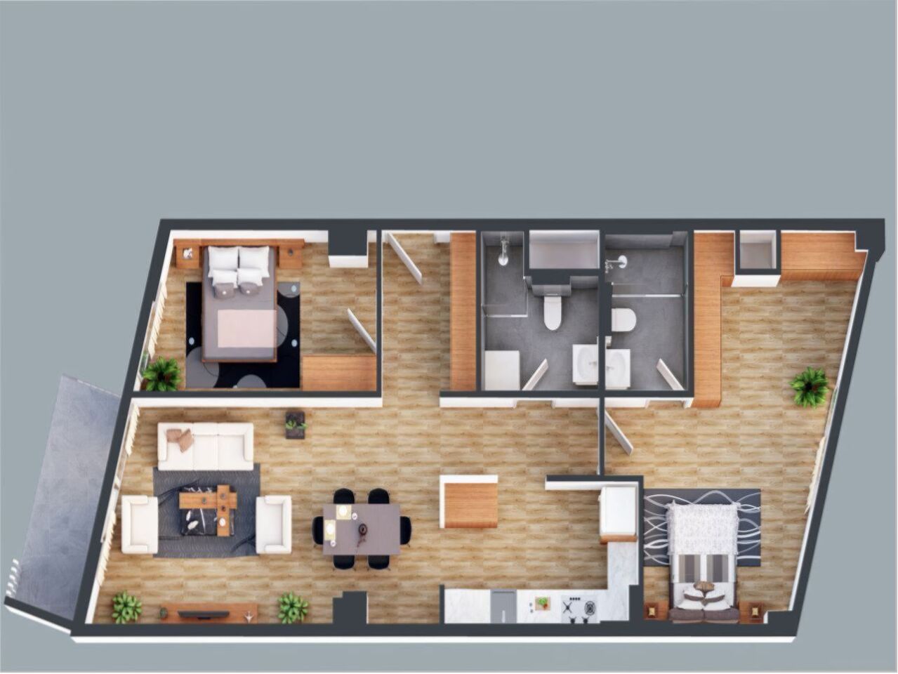 Квартира в Анталии, Турция, 67 м² - фото 9