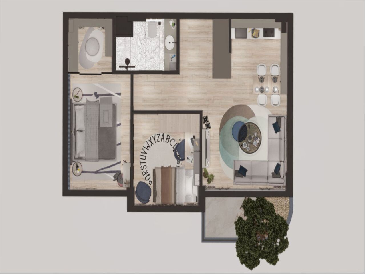 Квартира в Анталии, Турция, 75 м² - фото 11