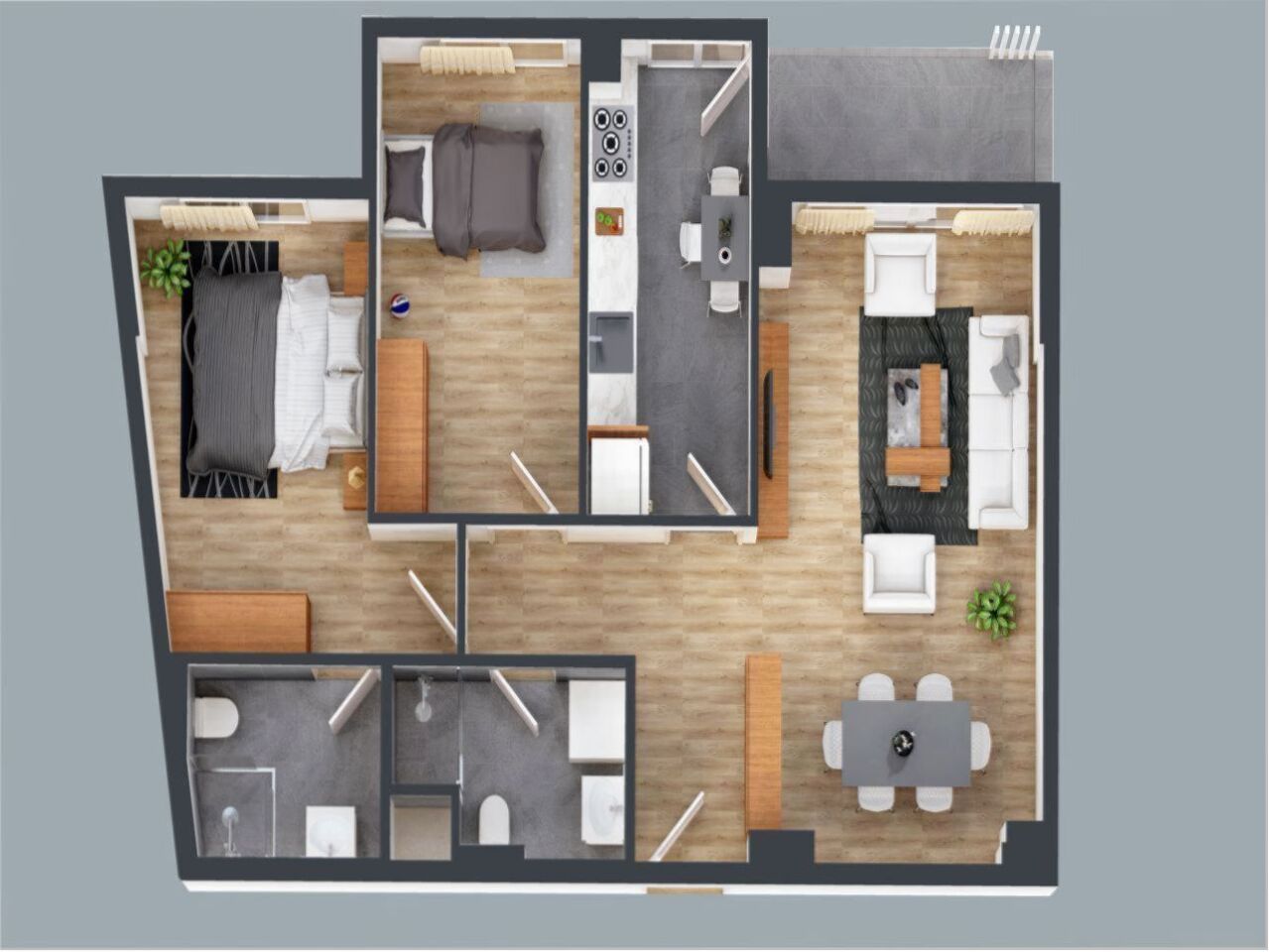 Квартира в Анталии, Турция, 67 м² - фото 11