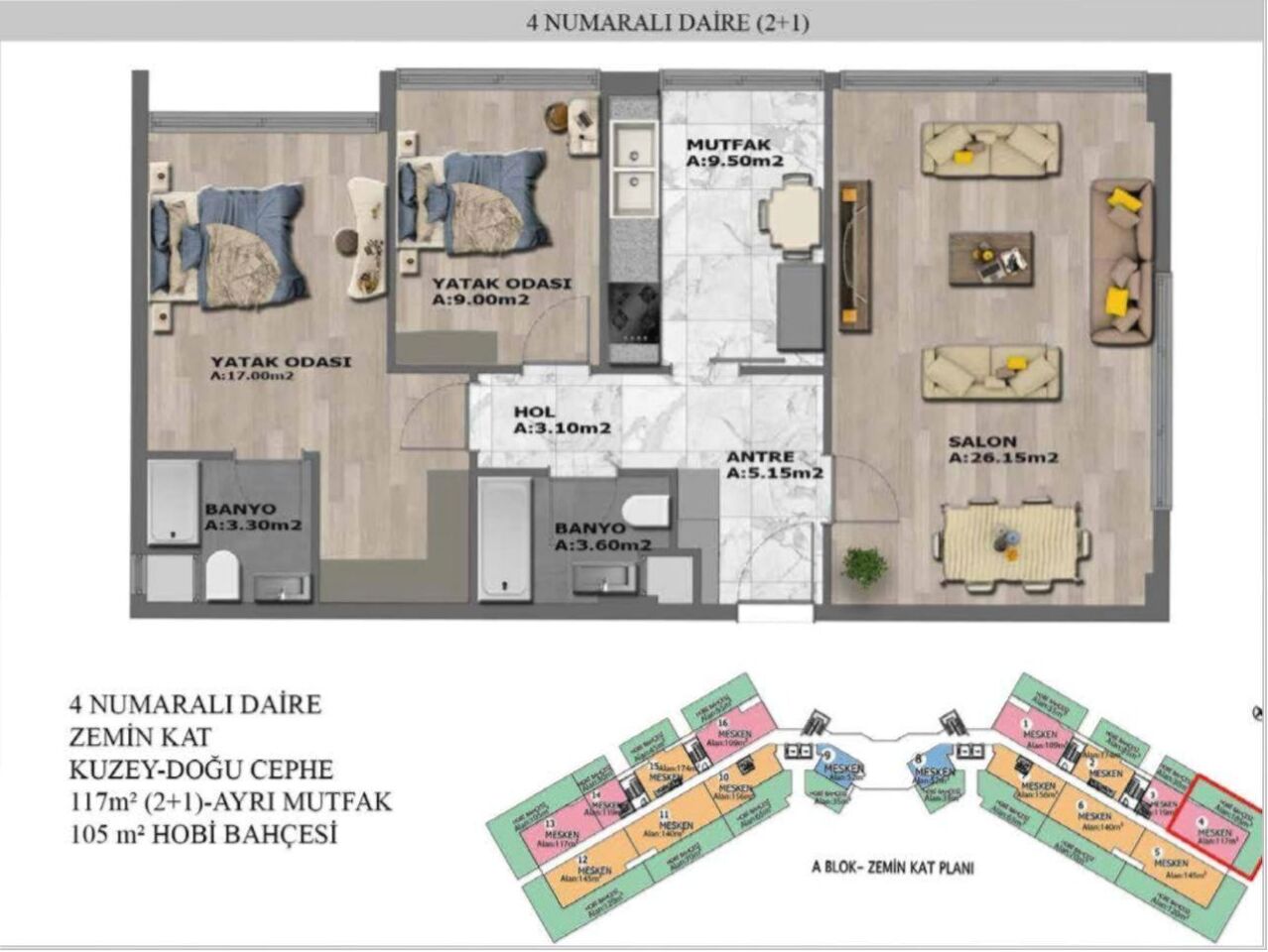 Квартира в Анталии, Турция, 46 м² - фото 12