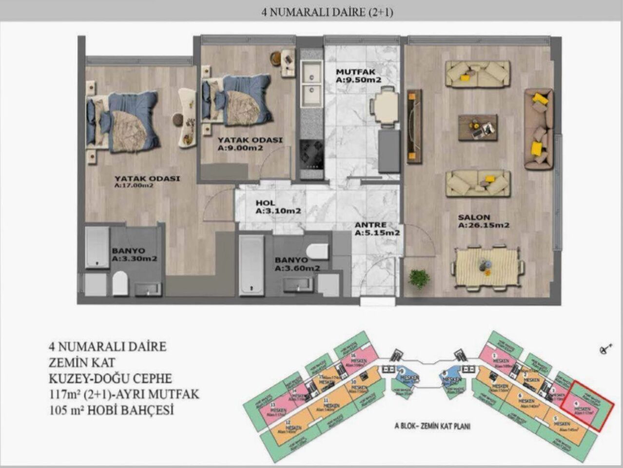 Квартира в Анталии, Турция, 68 м² - фото 12