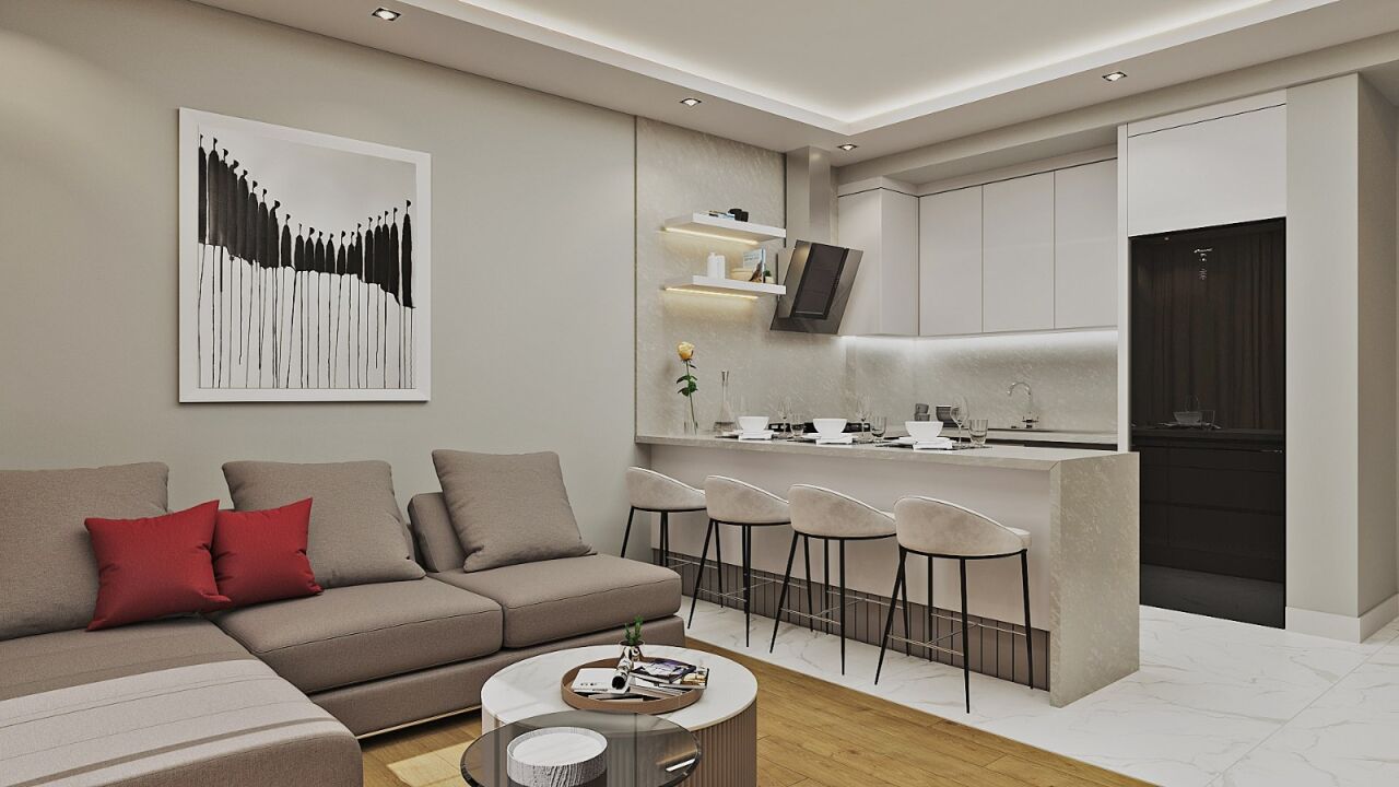 Квартира в Анталии, Турция, 55 м² - фото 12