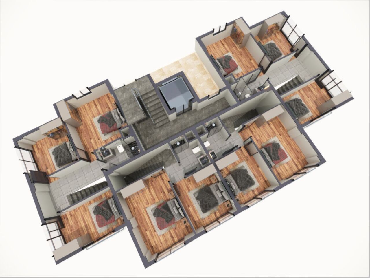 Квартира в Анталии, Турция, 60 м² - фото 14