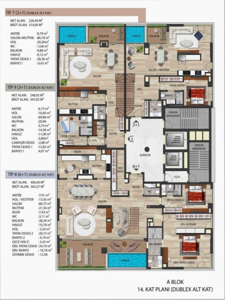 Квартира в Анталии, Турция, 189 м² - фото 17