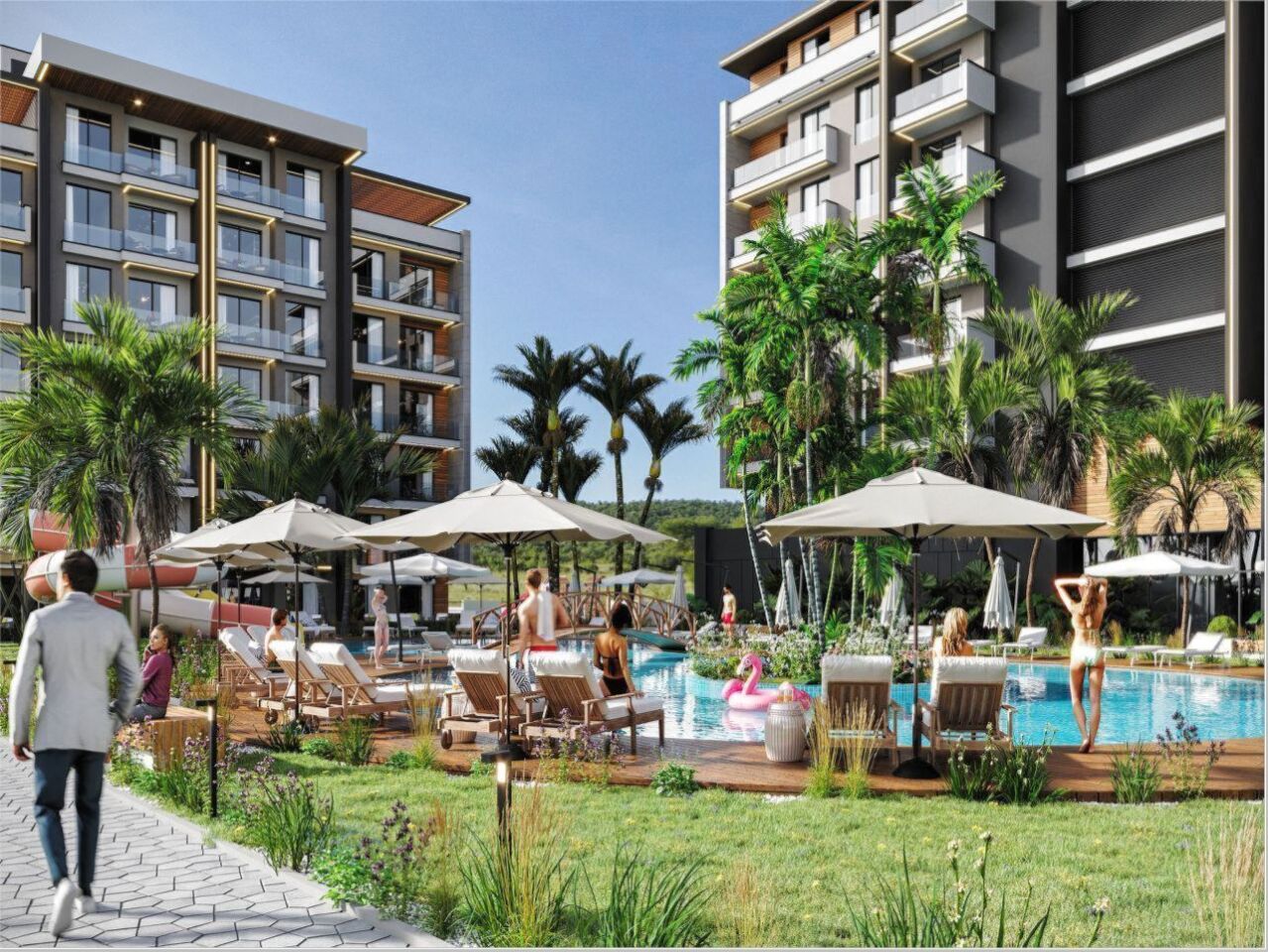 Квартира в Анталии, Турция, 58 м² - фото 19