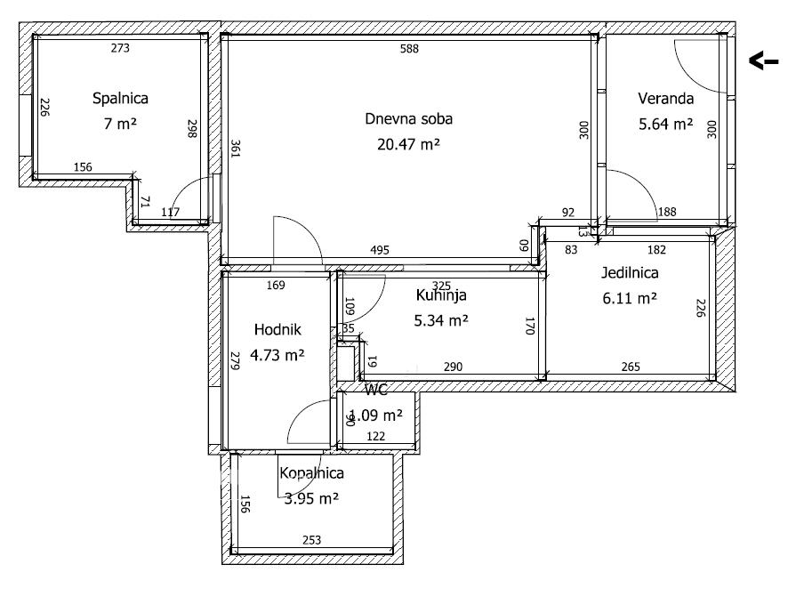 Квартира в Изоле, Словения, 54 м² - фото 2