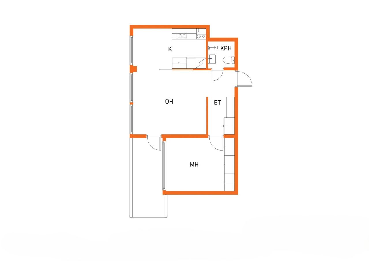 Квартира в Пиексямяки, Финляндия, 43 м² - фото 3