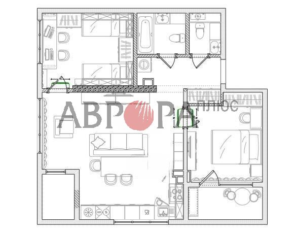 Апартаменты в Бургасе, Болгария, 94 м² - фото 10