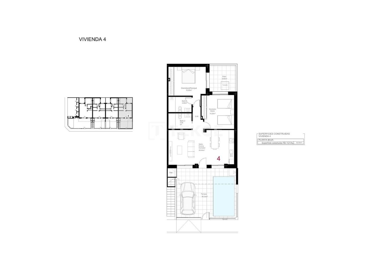 Апартаменты в Сан-Педро-дель-Пинатаре, Испания, 92 м² - фото 9