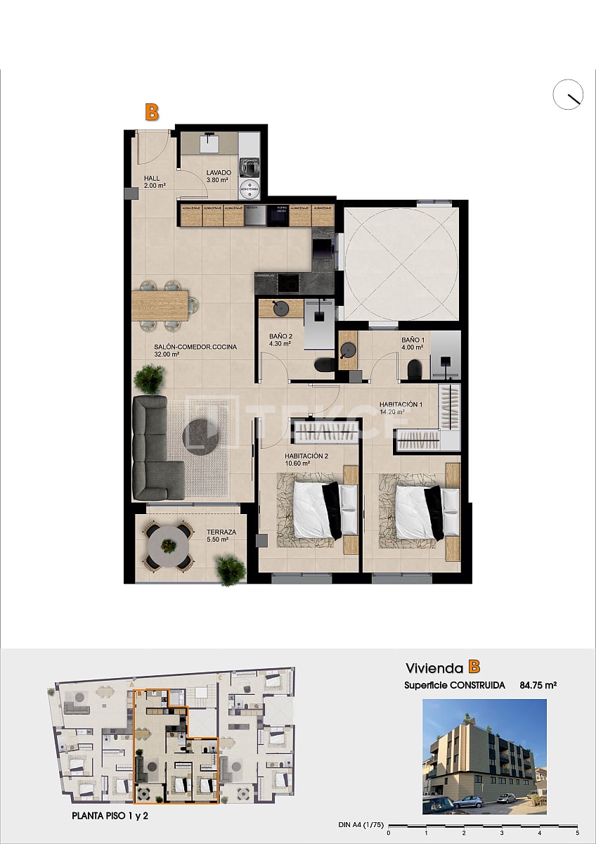 Пентхаус в Катрале, Испания, 96 м² - фото 10