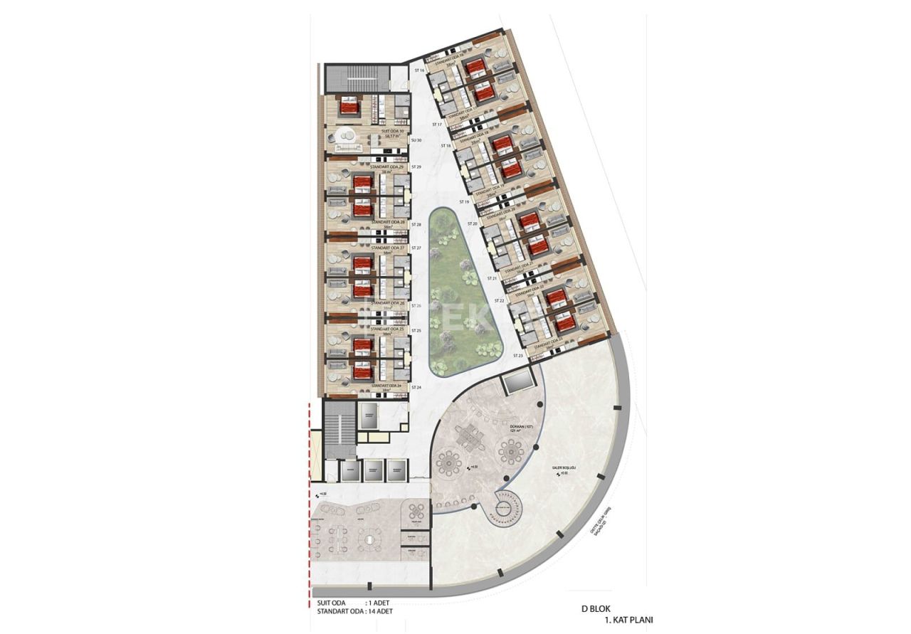 Апартаменты в Анталии, Турция, 60 м² - фото 13