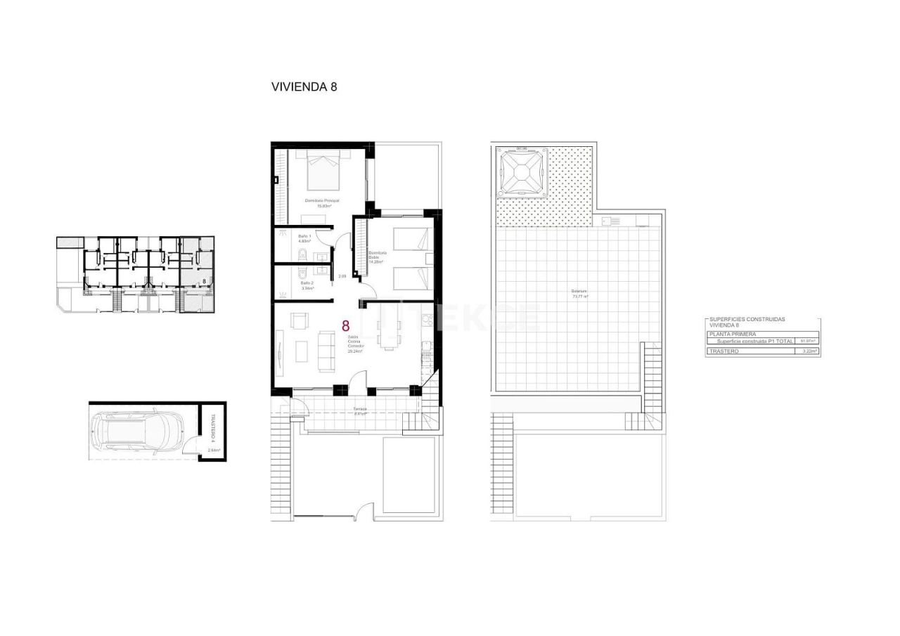 Апартаменты в Сан-Педро-дель-Пинатаре, Испания, 92 м² - фото 13