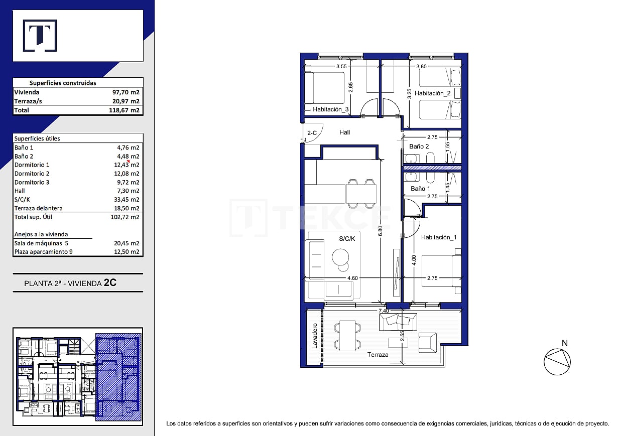 Апартаменты в Вильяхойосе, Испания, 135 м² - фото 14