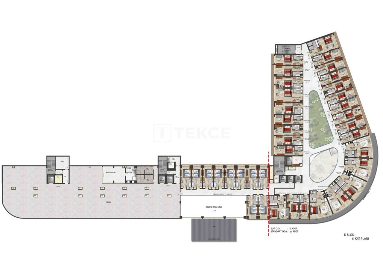 Апартаменты в Анталии, Турция, 60 м² - фото 16