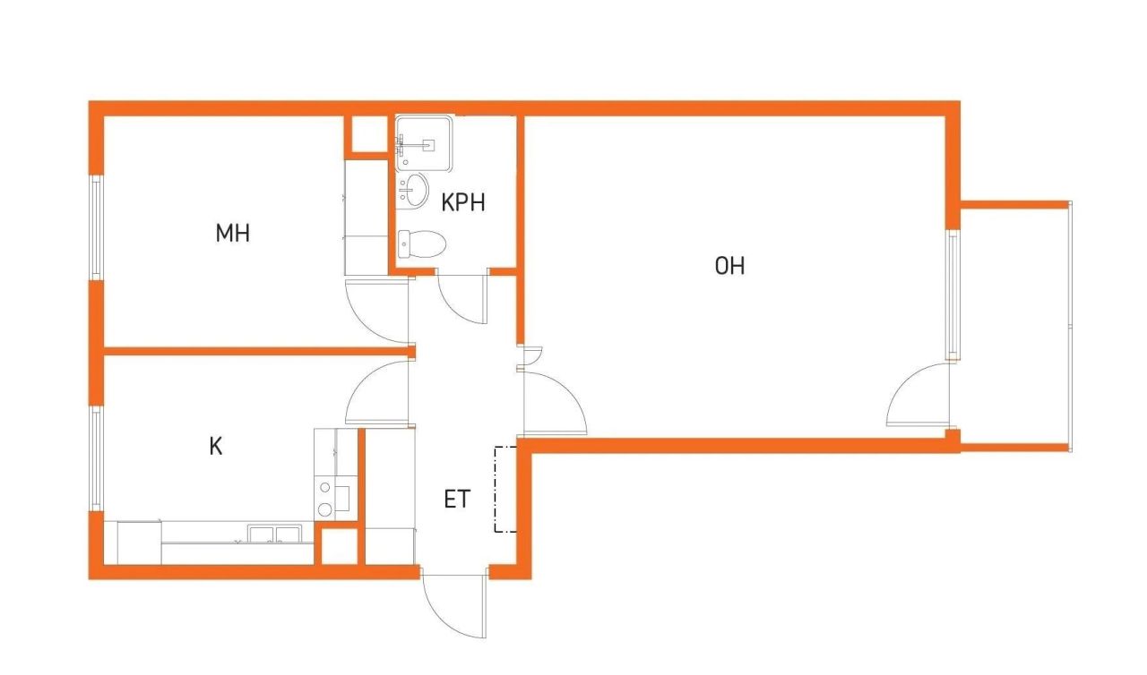 Квартира в Ямся, Финляндия, 58 м² - фото 3