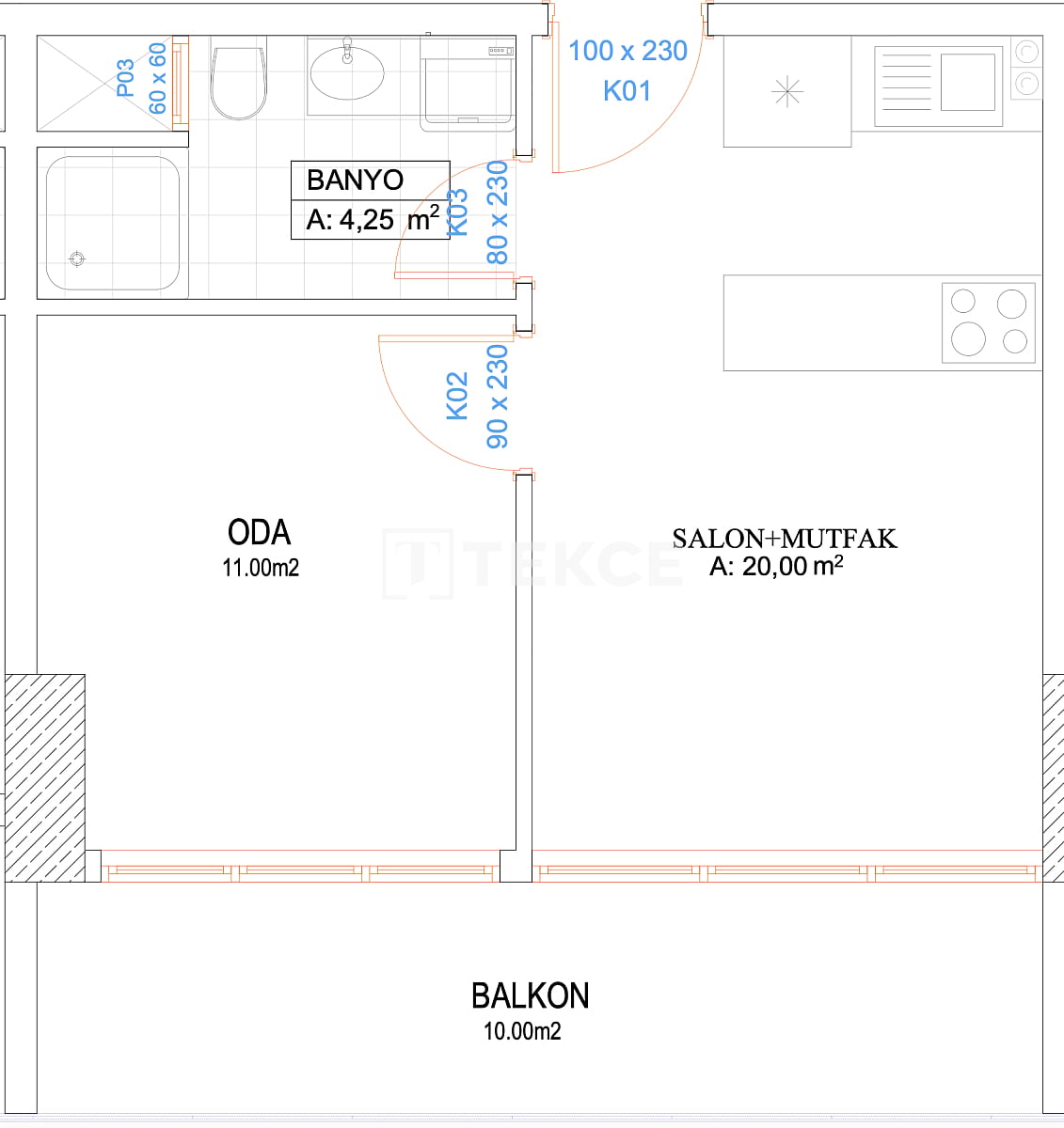 Апартаменты Буджа, Турция, 65 м² - фото 18