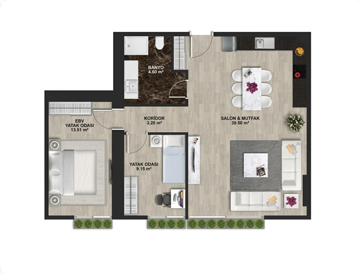 Апартаменты в Стамбуле, Турция, 95 м² - фото 9