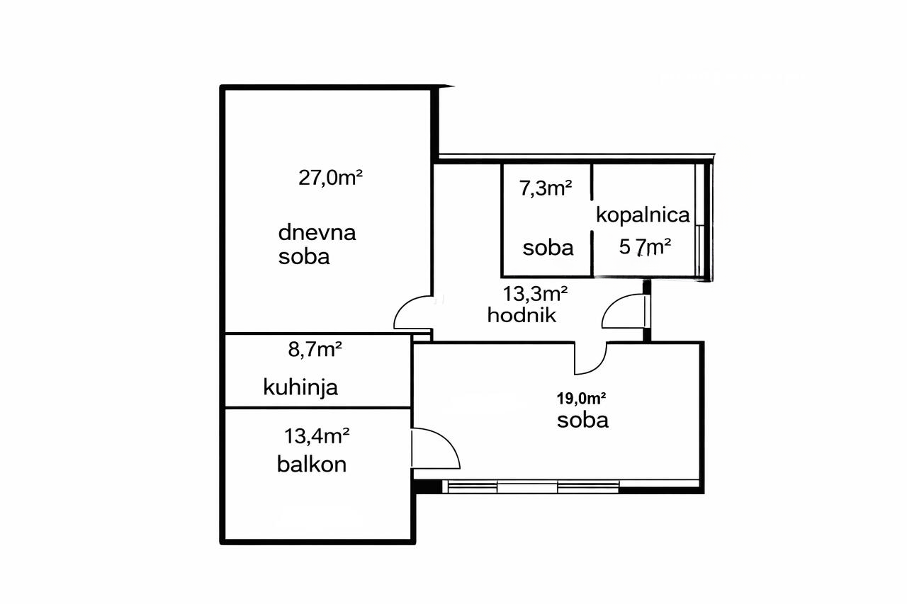 Квартира в Портороже, Словения, 102 м² - фото 9