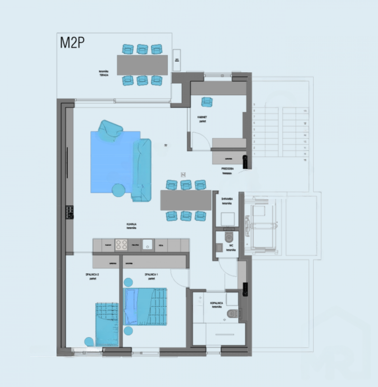 Квартира в Изоле, Словения, 90 м² - фото 9