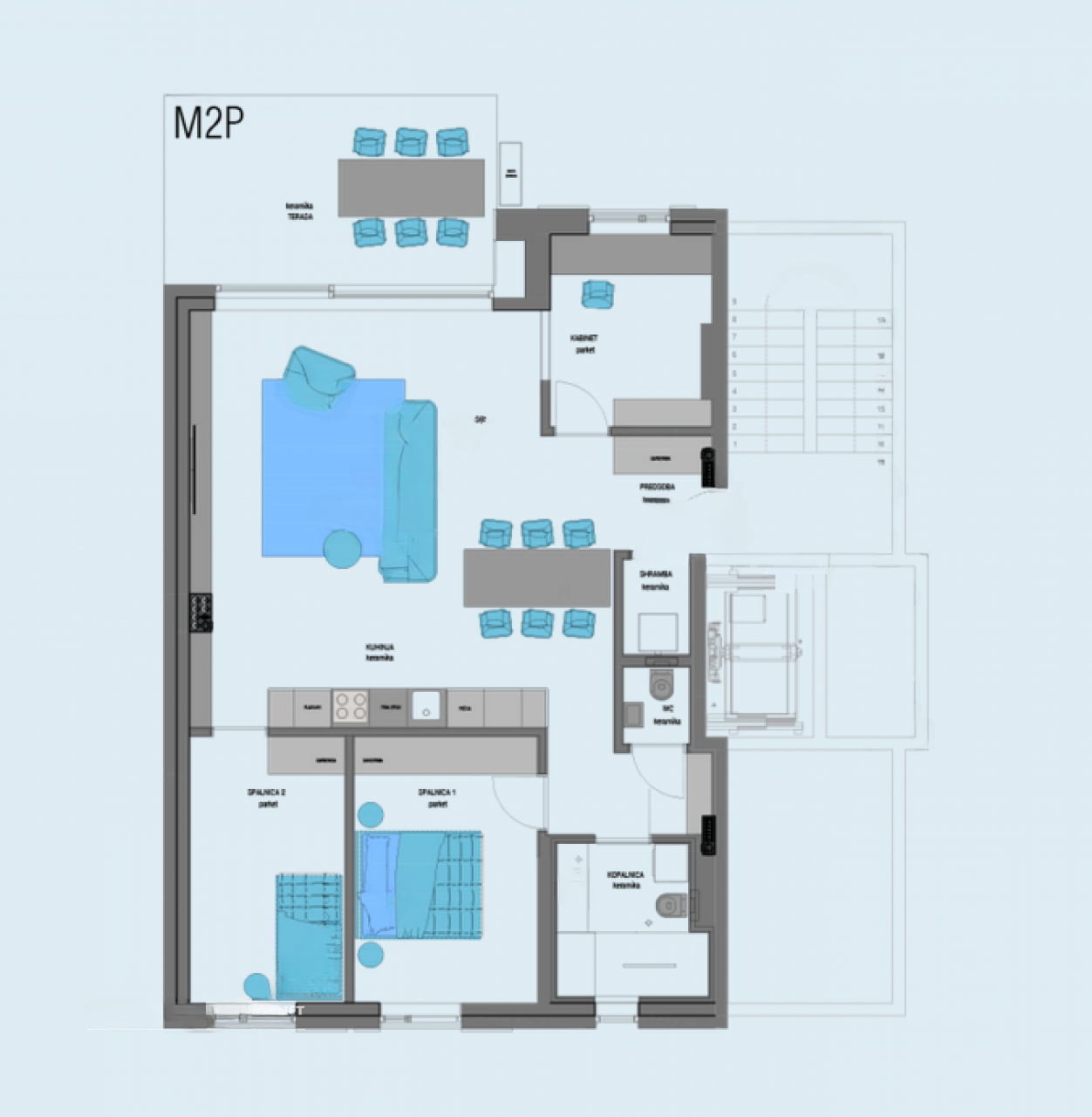 Квартира в Изоле, Словения, 90 м² - фото 10