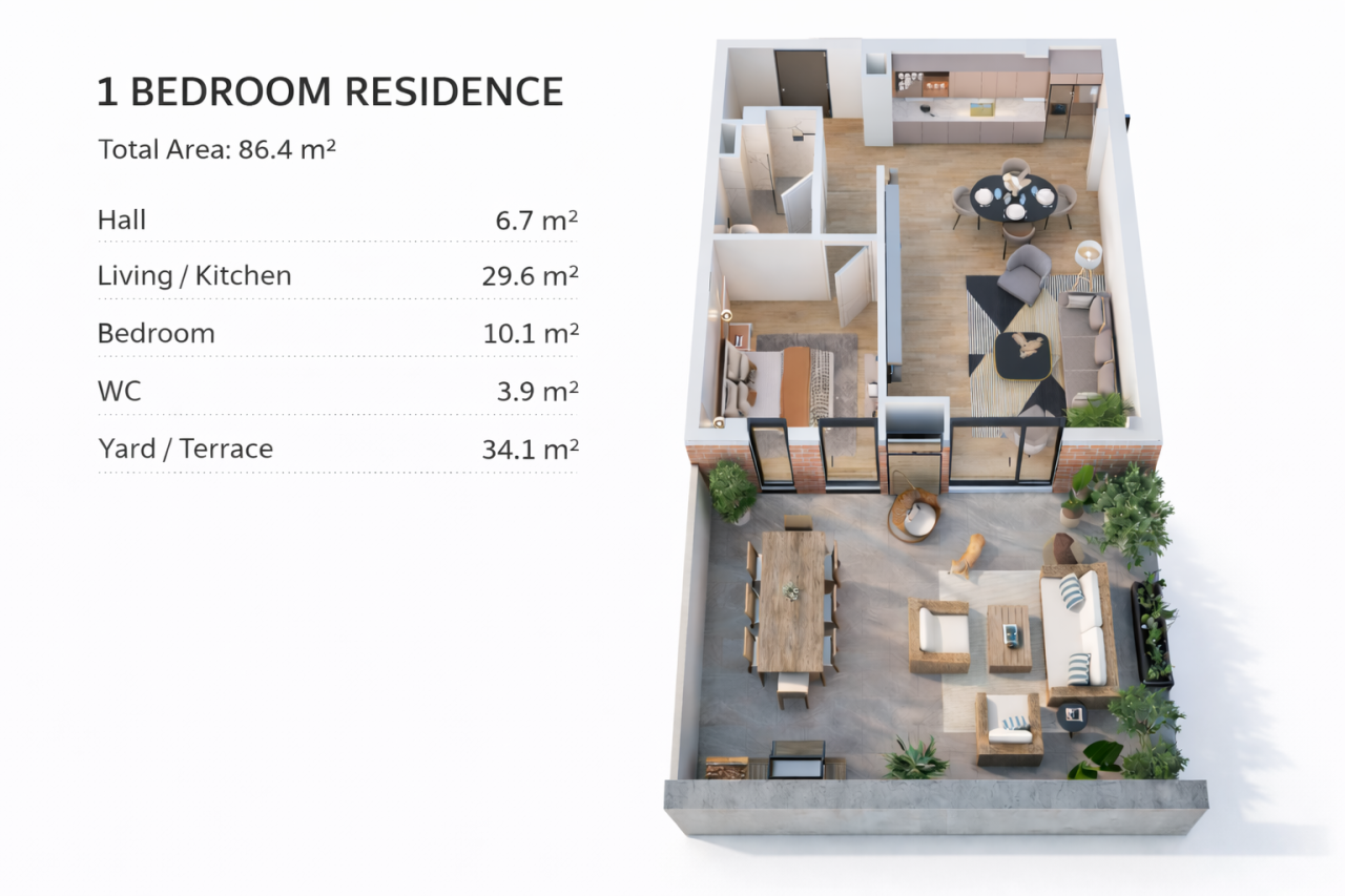 Апартаменты в Тбилиси, Грузия, 86 м² - фото 4