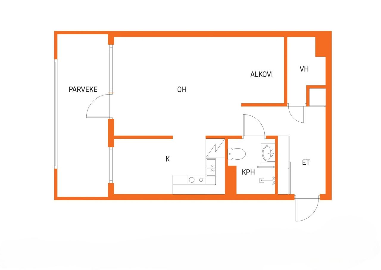 Квартира в Пиексямяки, Финляндия, 33 м² - фото 2