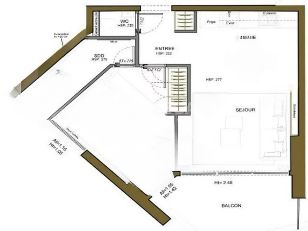 Квартира в Монте Карло, Монако, 60 м² - фото 2