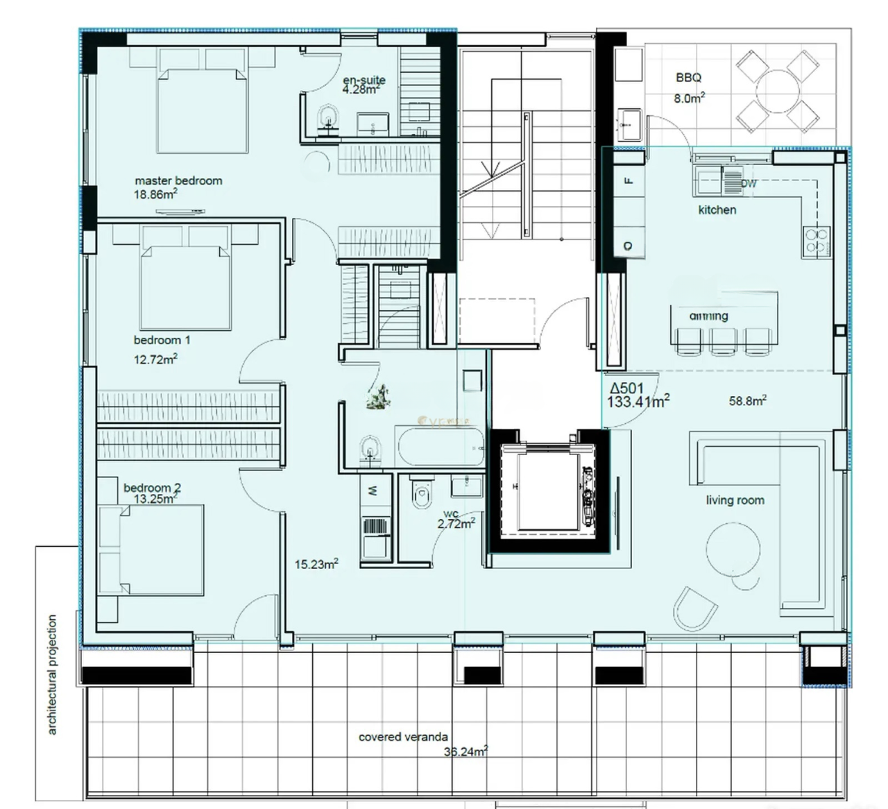 Квартира в Меса-Йитонии, Кипр, 82 м² - фото 4