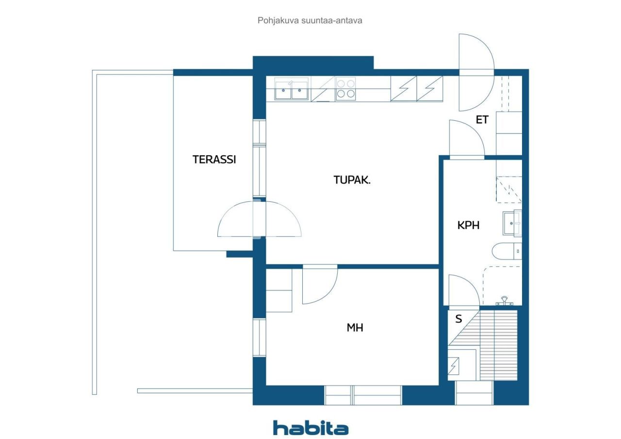 Апартаменты в Рованиеми, Финляндия, 42.5 м² - фото 2