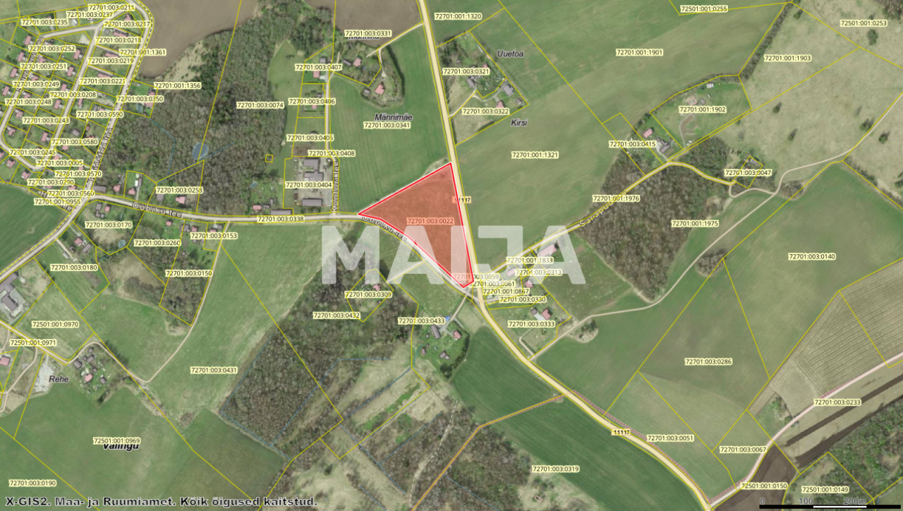 Земля Valingu küla, Эстония, 21 036 м² - фото 11