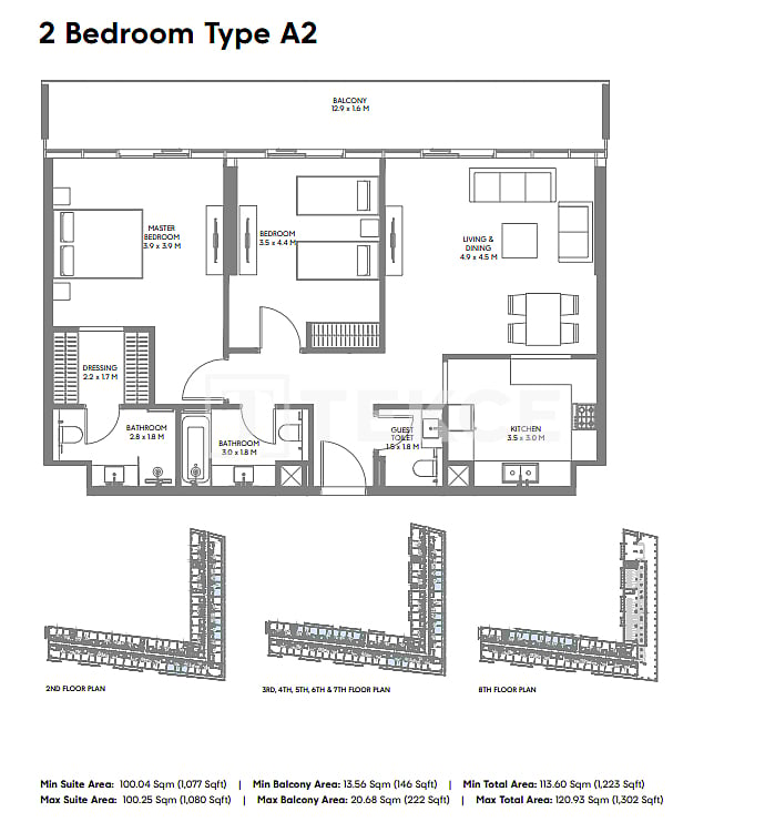 Апартаменты Альджада, ОАЭ, 271 м² - фото 11