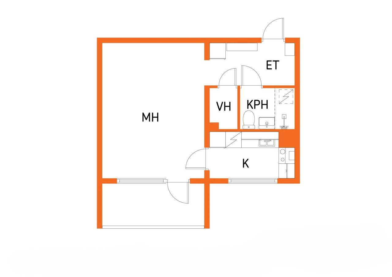 Квартира в Кангасниеми, Финляндия, 33 м² - фото 2
