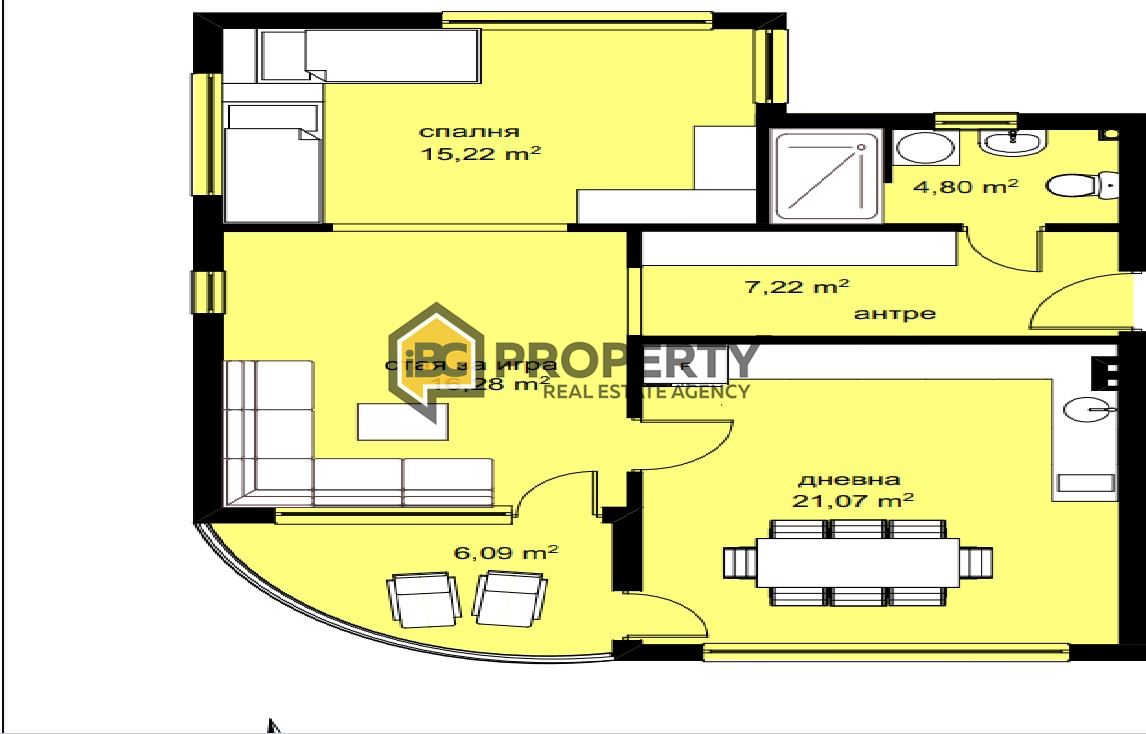Квартира в Кранево, Болгария, 94 м² - фото 16