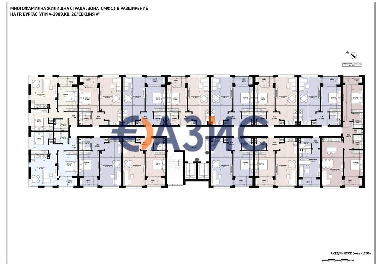 Апартаменты в Бургасе, Болгария, 64 м² - фото 15