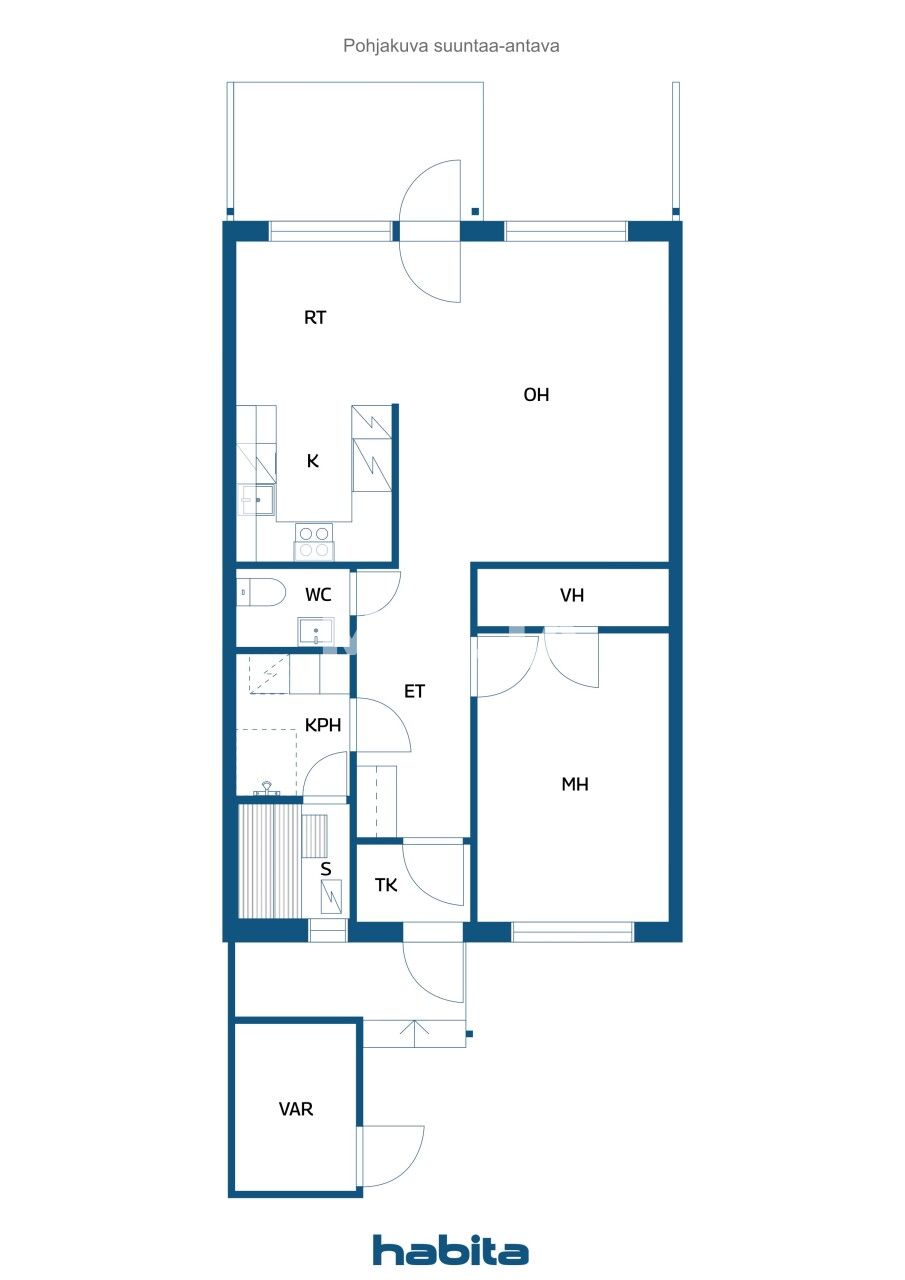 Квартира в Тампере, Финляндия, 60.5 м² - фото 2