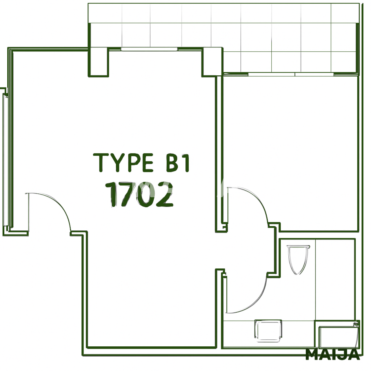 Апартаменты в Паттайе, Таиланд, 56 м² - фото 2