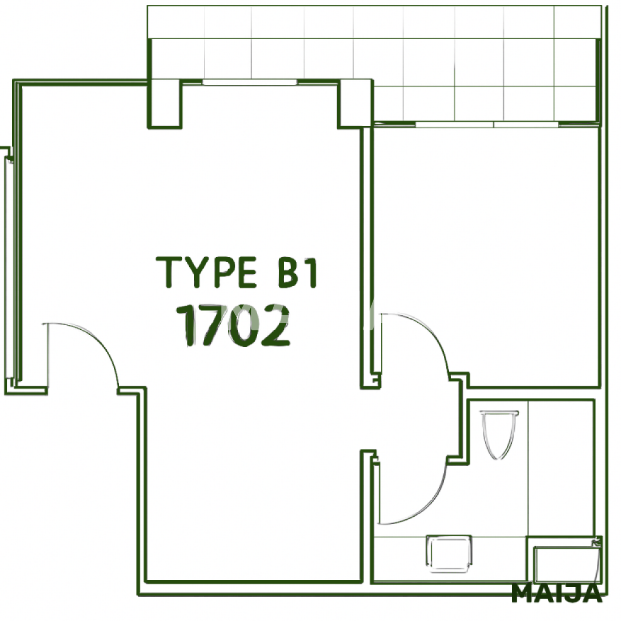 Апартаменты в Паттайе, Таиланд, 56 м² - фото 2