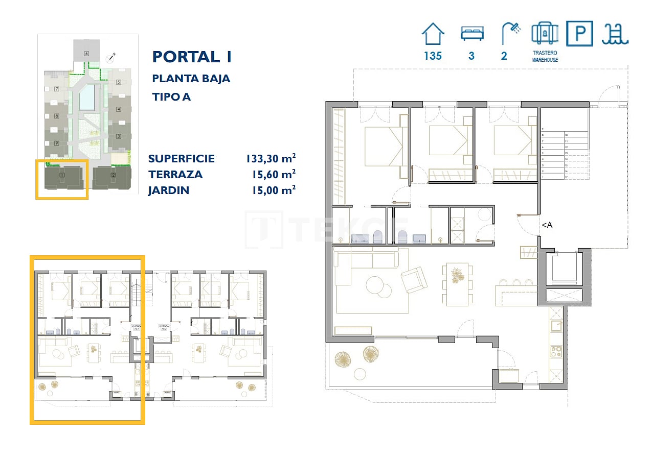 Апартаменты в Сан-Педро-дель-Пинатаре, Испания, 130 м² - фото 7