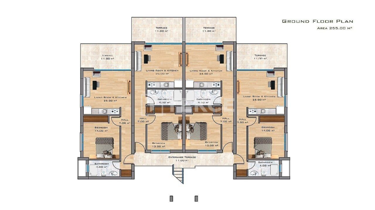 Апартаменты в Кирении, Кипр, 85 м² - фото 12