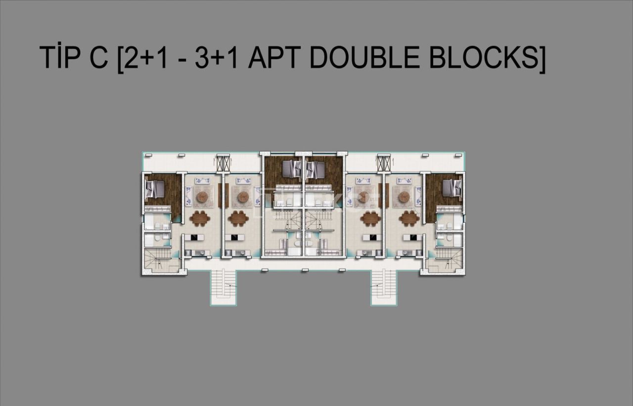 Апартаменты в Газимагусе, Кипр, 60 м² - фото 16