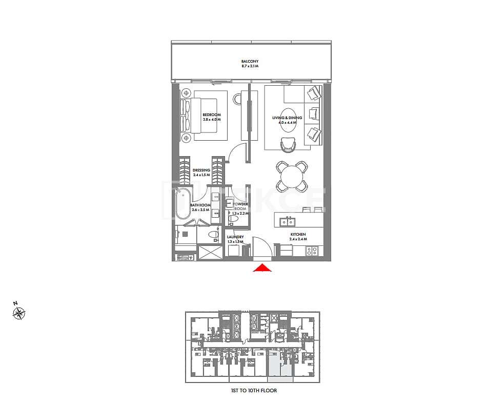 Апартаменты в Дубае, ОАЭ, 754 м² - фото 17