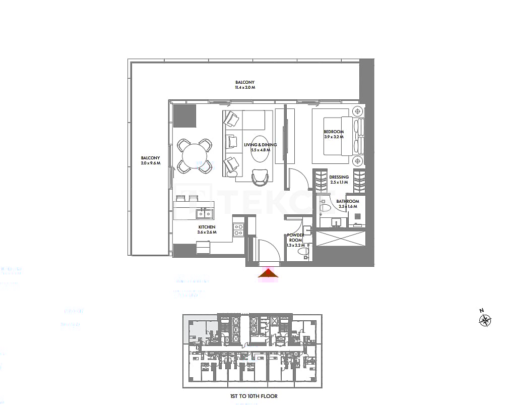 Апартаменты в Дубае, ОАЭ, 368 м² - фото 18