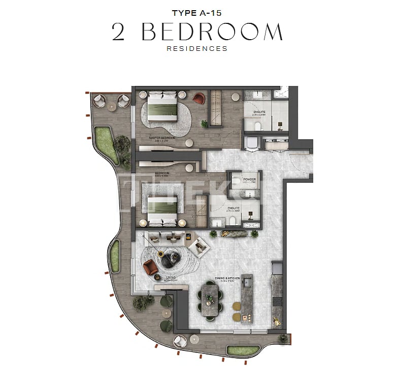 Апартаменты в Дубае, ОАЭ, 137 м² - фото 19