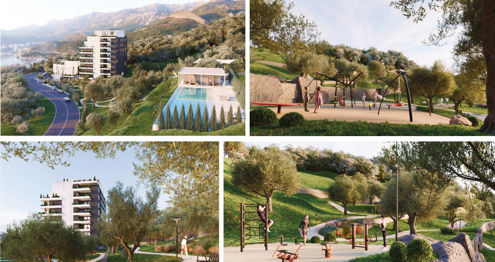 Апартаменты в Святом Стефане, Черногория, 38 м² - фото 1